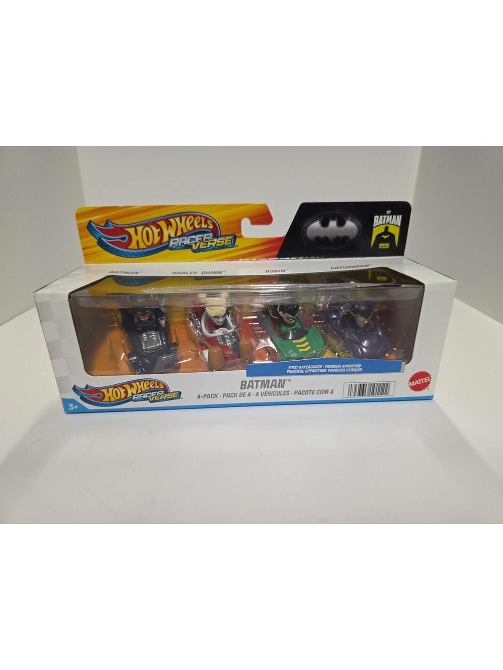 2024 Hot Wheels Racer Verse - Batman - 4 Pack - Brand New Harley Quinn Catwoman